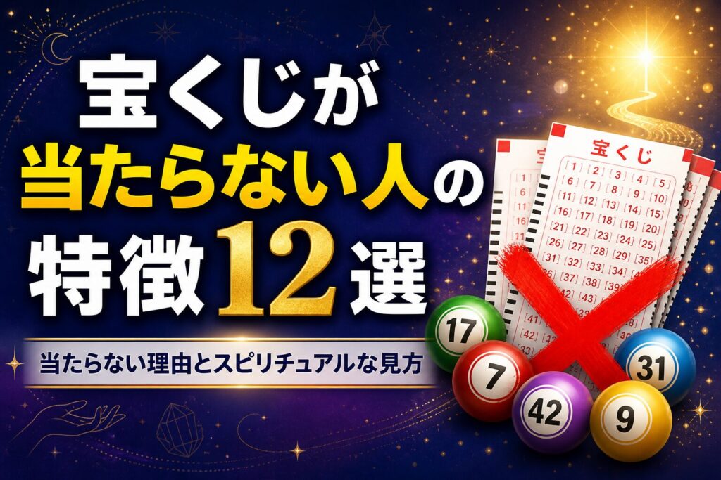 宝くじが当たらない人の特徴12選｜最高3万円の私が理由とスピリチュアルを調べました
