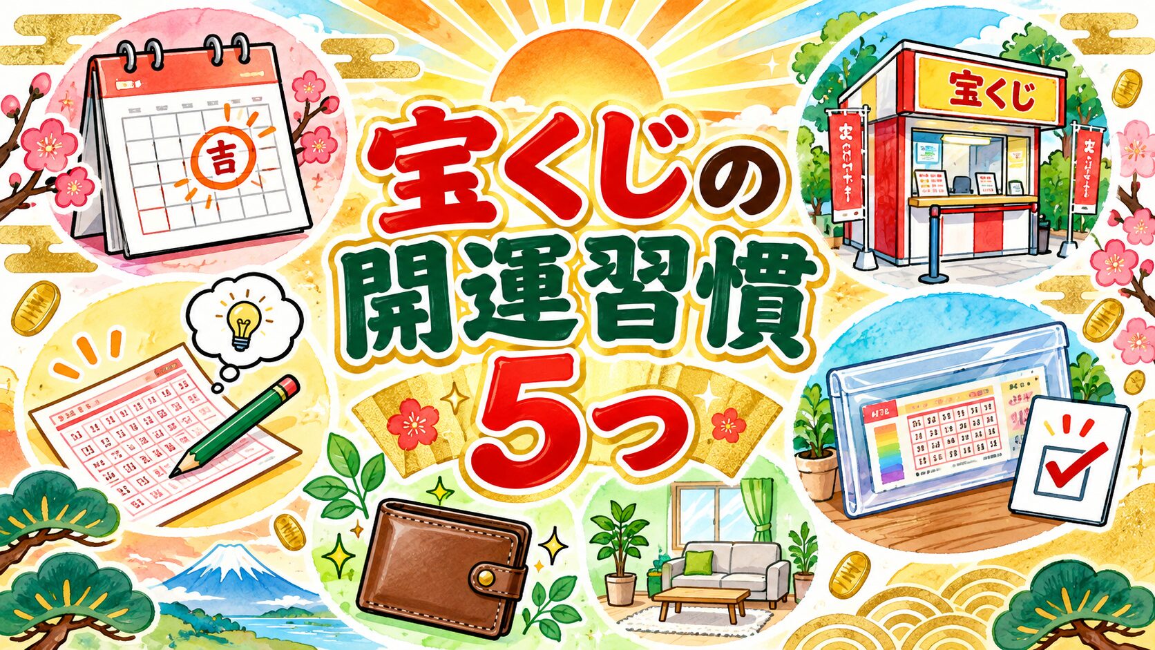 宝くじの開運習慣5つ