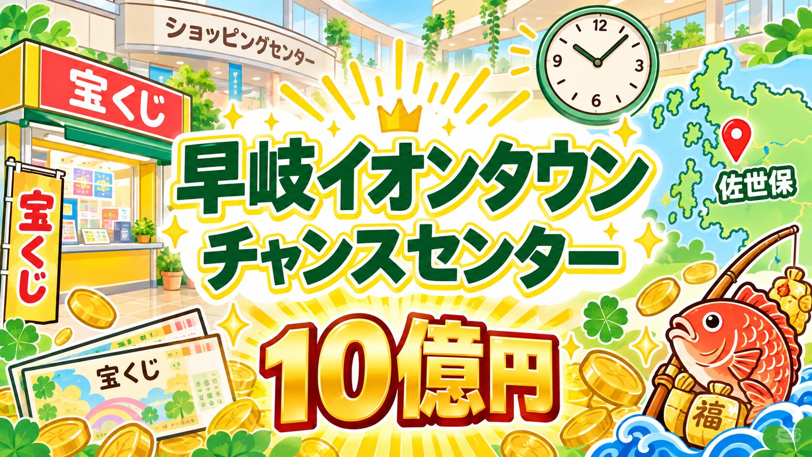 早岐イオンタウンチャンスセンター|佐世保・10億円