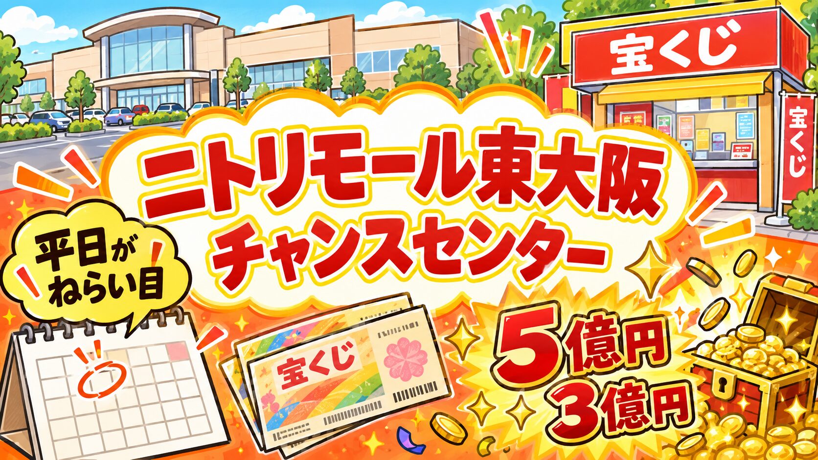 ニトリモール東大阪チャンスセンター｜平日がねらい目