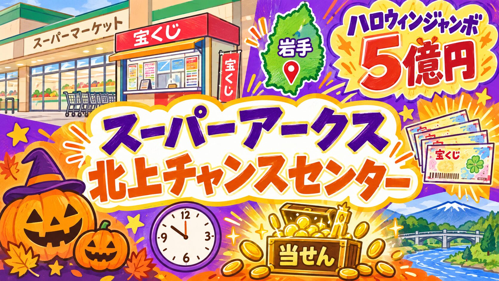 スーパーアークス北上チャンスセンター|岩手・ハロウィンジャンボ5億円