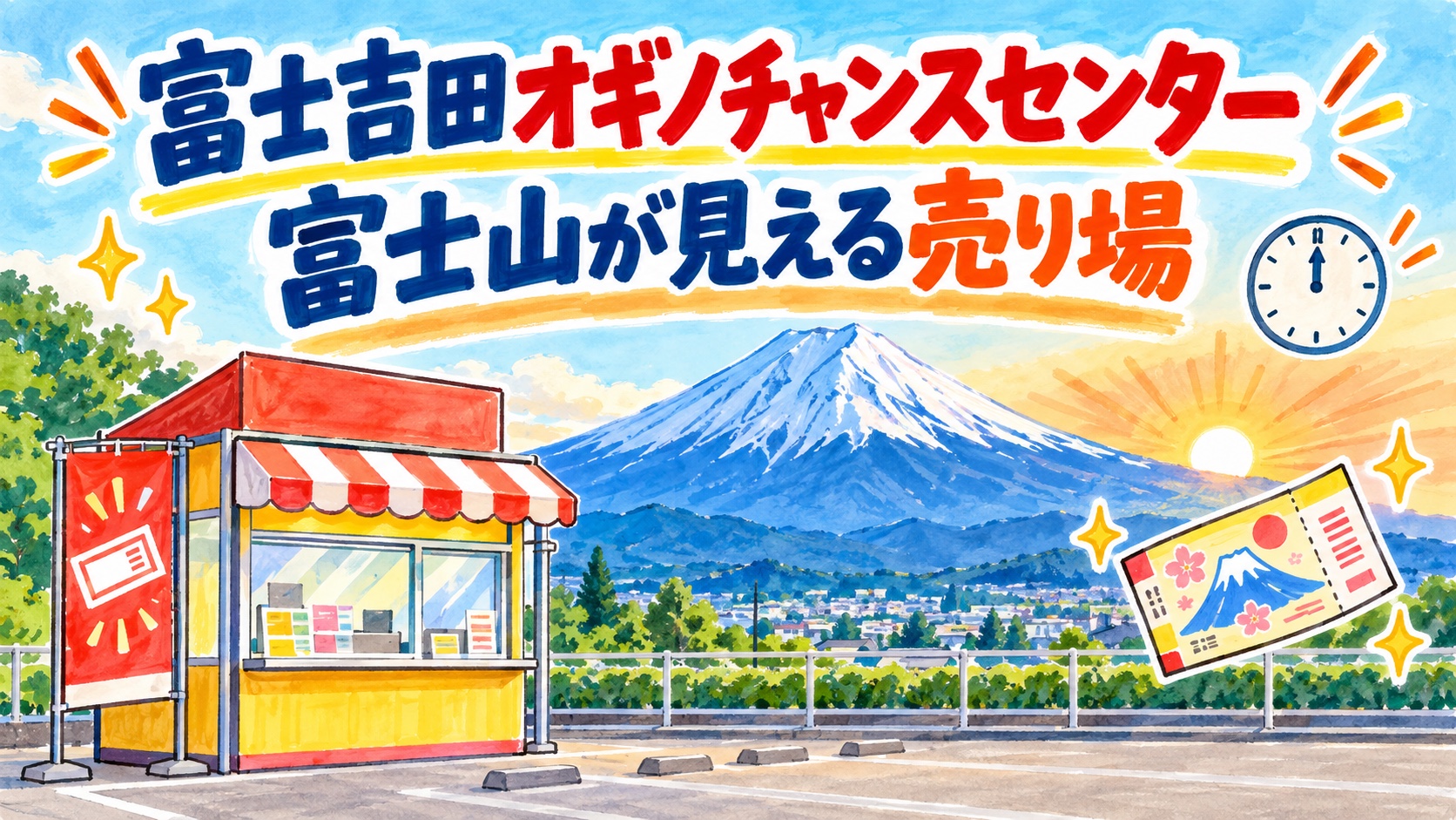 富士吉田オギノチャンスセンター|富士山が見える売り場