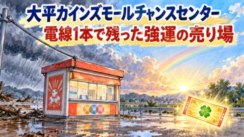 大平カインズモールチャンスセンター|電線1本で残った強運の売り場