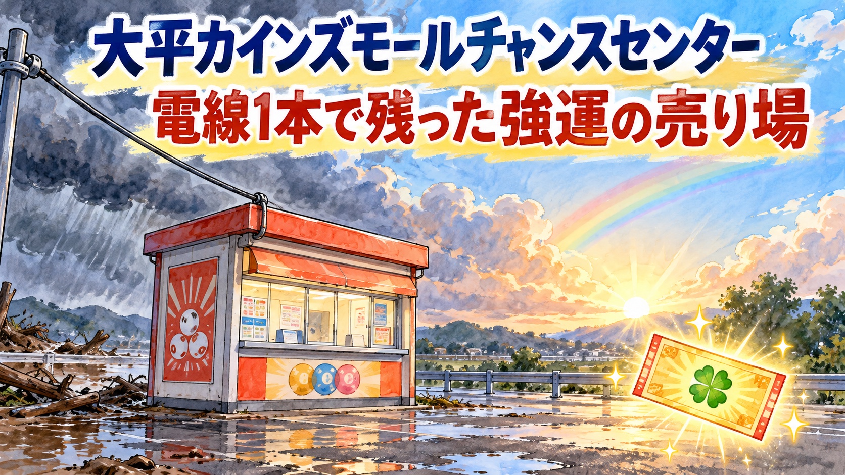 大平カインズモールチャンスセンター|電線1本で残った強運の売り場