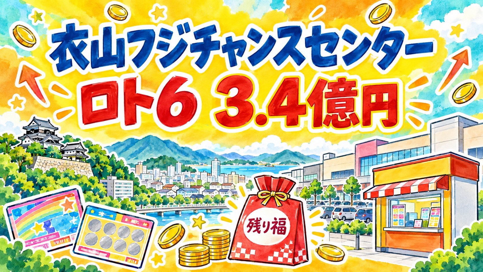 衣山フジチャンスセンター|ロト6 3.4億円