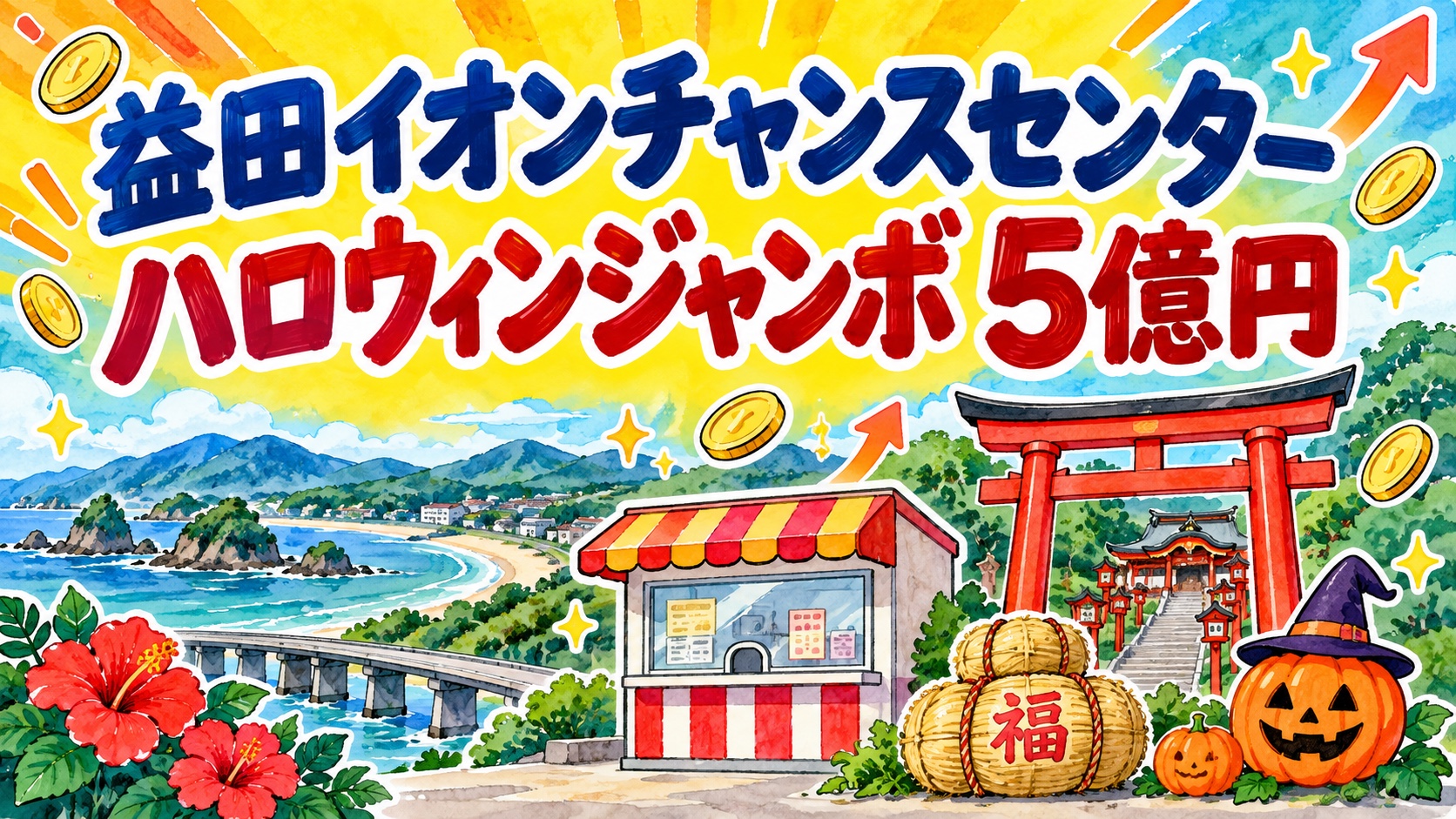 益田イオンチャンスセンター|ハロウィンジャンボ5億円