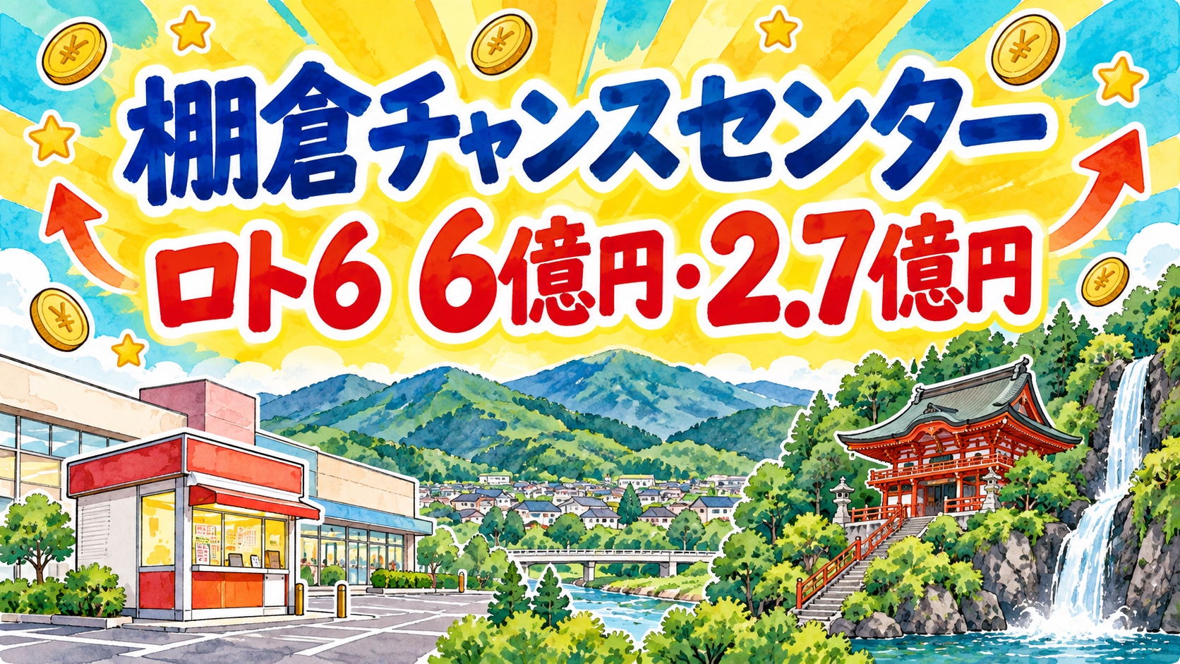 棚倉チャンスセンター|ロト6 6億円・2.7億円
