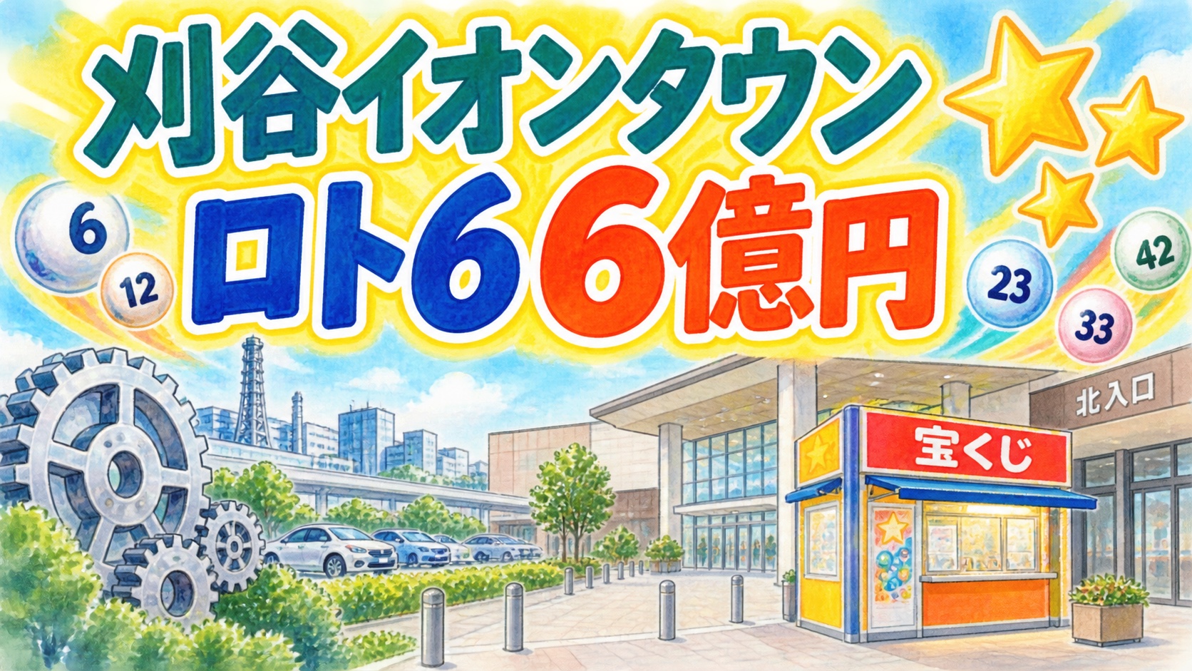 刈谷イオンタウンチャンスセンター｜ロト6 6億円